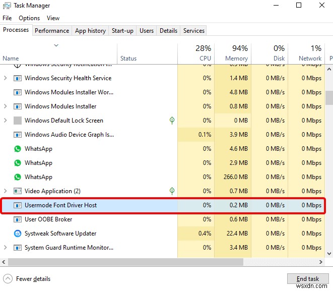 Fontdrvhost.exe とは何ですか?また、実行される理由は?