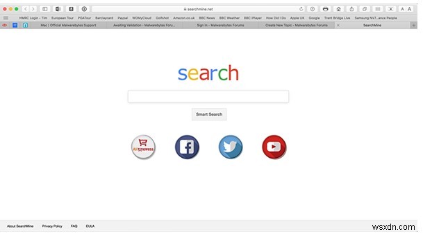 macOS から SearchMine を削除する方法