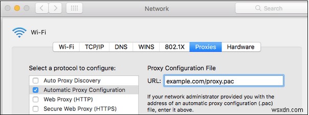 Mac でプロキシ サーバーの設定を微調整する方法