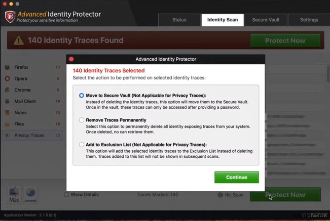 Systweak による Advanced Identity Protector – 個人情報の盗難を防止するツール