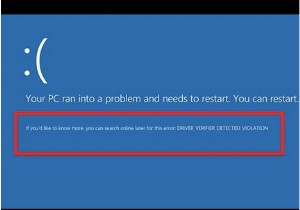 Driver Verifier Detected Violationエラーの原因と解決方法【Windows 10】