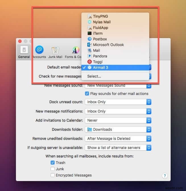 Mac の既定のアプリケーションを変更する手順
