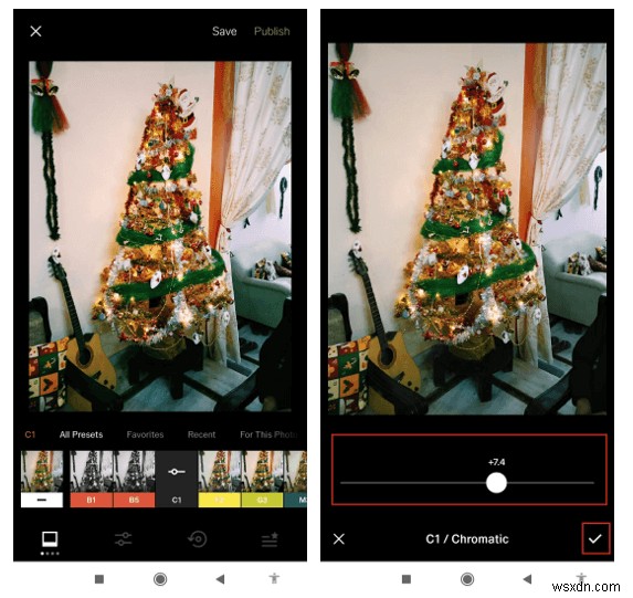 Instagram に公開する前に VSCO フィルターで写真にスパイスを加える