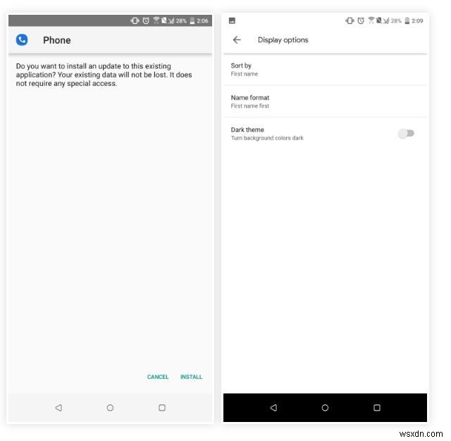 Google Phone アプリでダーク モードを有効にする方法