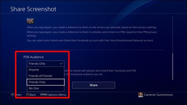 PS4 でスクリーンショットにタグを付けて共有し、ゲーム スキルをアピールする方法