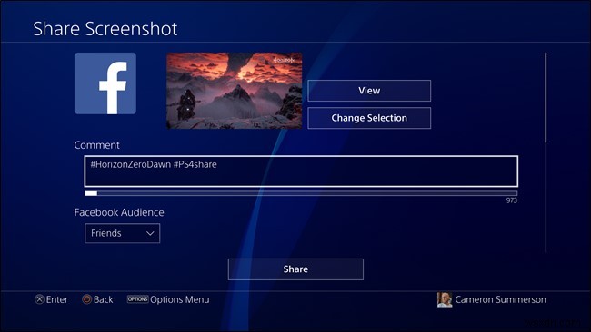 PS4 でスクリーンショットにタグを付けて共有し、ゲーム スキルをアピールする方法