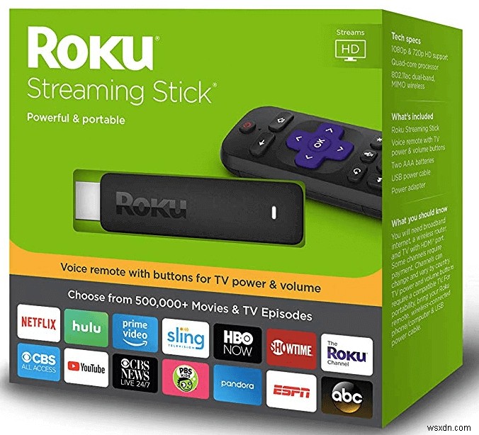 Roku ストリーミング プレーヤー:テレビの中の世界