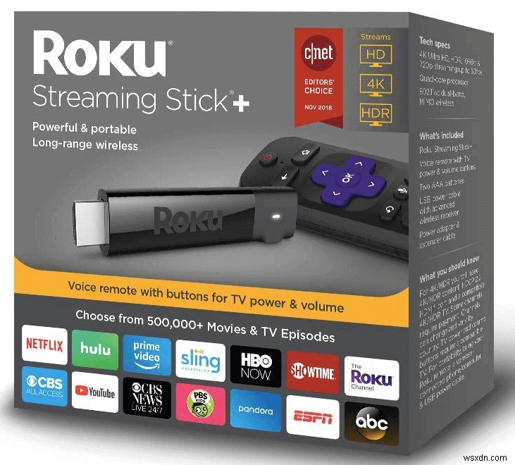 Roku ストリーミング プレーヤー:テレビの中の世界