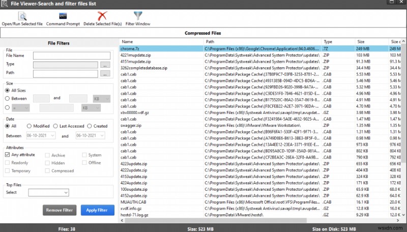 ハードディスクで圧縮された Zip フォルダを見つける方法