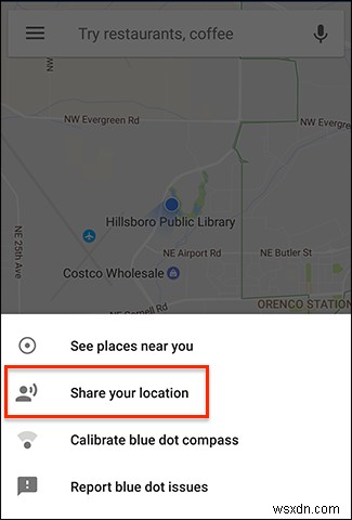 Google マップで現在地を一時的に共有する方法
