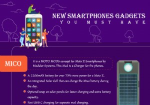 14 個の新しいスマートフォン ガジェット - インフォグラフィック