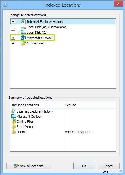 Outlook 検索の問題を修正する方法