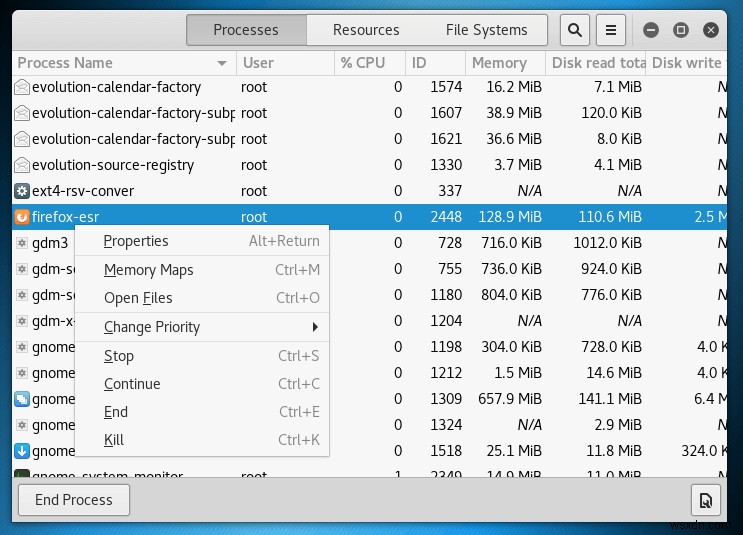 Linux で応答しないプログラムを閉じる方法