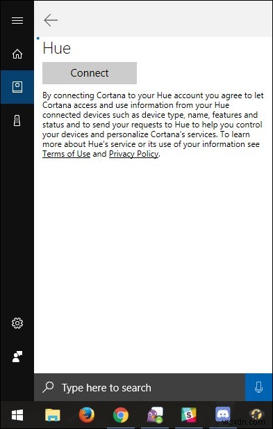 Cortana を使用してスマート家電を制御する