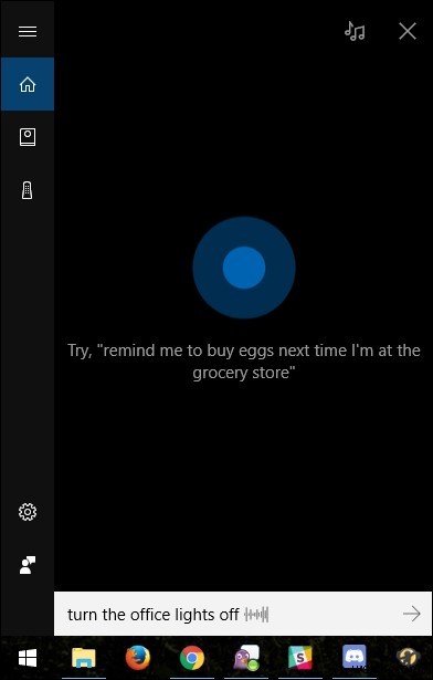 Cortana を使用してスマート家電を制御する