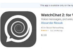 Apple Watch で WhatsApp を使用するには?
