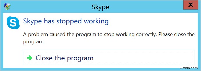 修正:Windows 10 で Skype がクラッシュし続ける