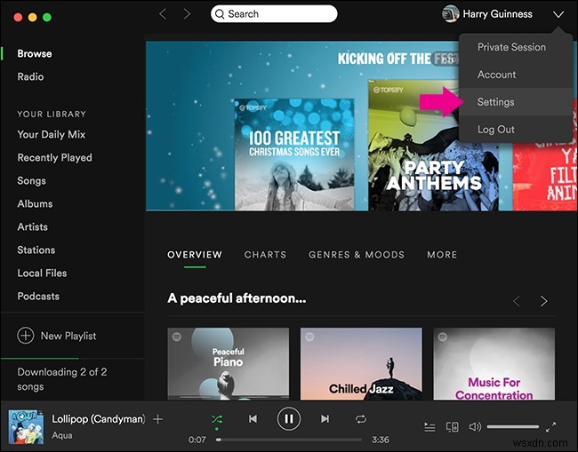 Spotify で高品質の音楽をストリーミングする方法