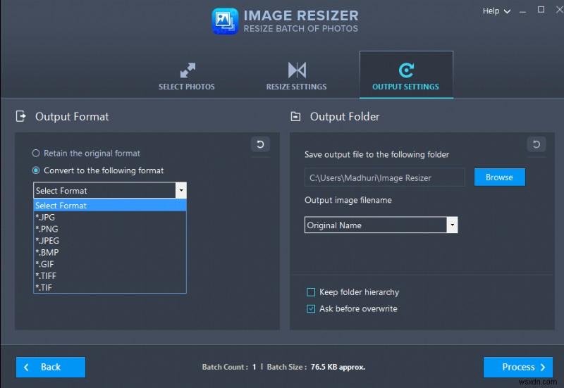 Windows 10 PC で Image Resizer を使用して JPG を PNG に変換する方法