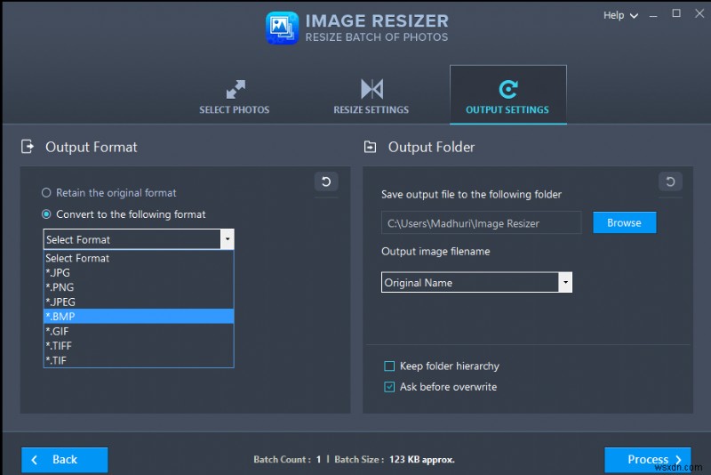 Windows 10 PC で Image Resizer を使用して JPG を PNG に変換する方法