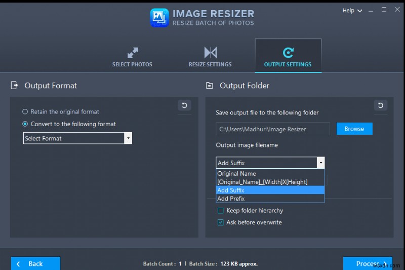 Windows 10 PC で Image Resizer を使用して JPG を PNG に変換する方法