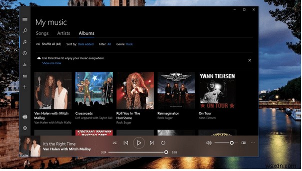 Windows 10 の Groove Music でイコライザーを有効にする方法