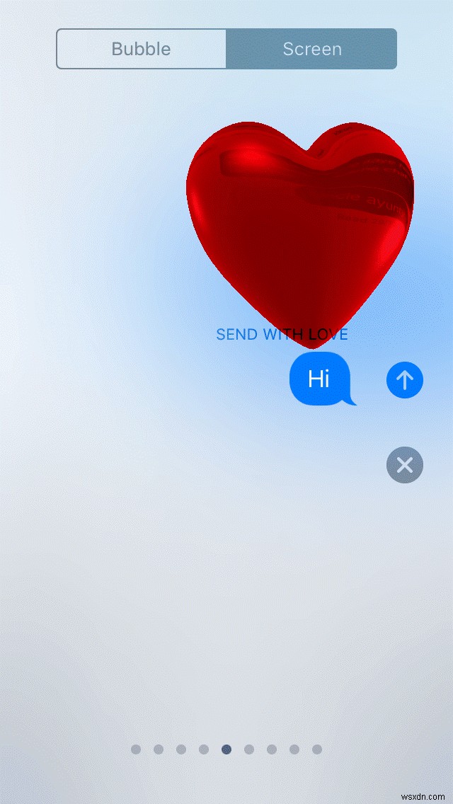 さまざまな画面効果を使って iMessage を送信する方法