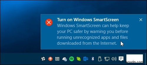 Windows 10 または 8 で SmartScreen フィルタを無効にする方法