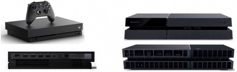 勝つのは誰か:ソニーの PlayStation 4 Pro または Xbox One X
