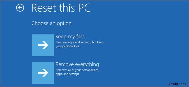 Windows 10 を工場出荷時の設定に復元する方法