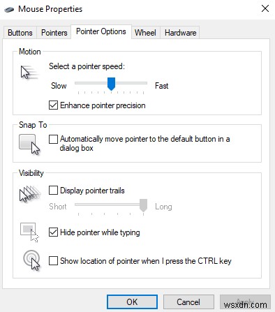 Windows 10 でマウスの感度を変更する方法