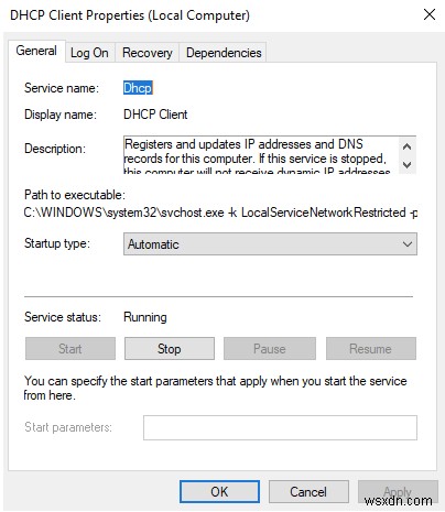 Windows 10 で「DHCP サーバーに接続できません」を修正する方法