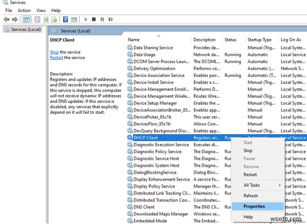 Windows 10 で「DHCP サーバーに接続できません」を修正する方法