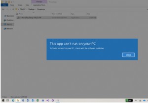 「このアプリはお使いの PC では実行できません」Windows 10 (2022) を修正する 6 つの解決策