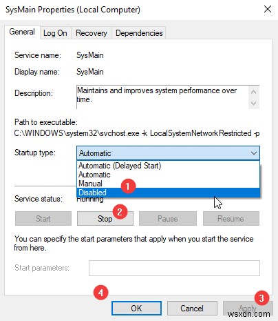 修正 – Windows 10 でサービス ホスト SysMain のディスク使用率が高くなる