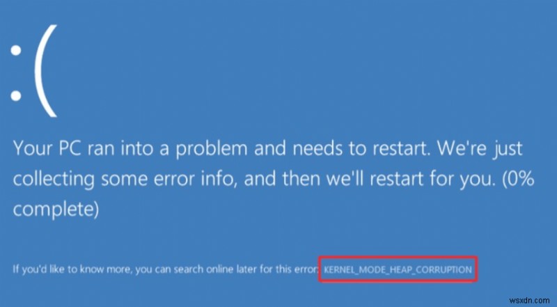 [解決済み]:Windows 10 でのカーネル モード ヒープ破損エラー