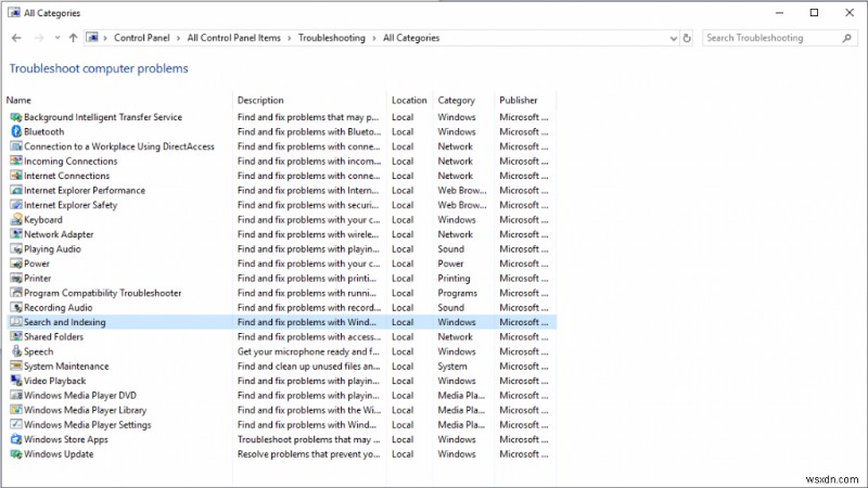 インデックスを再構築して Windows 10 検索の問題を修正する方法