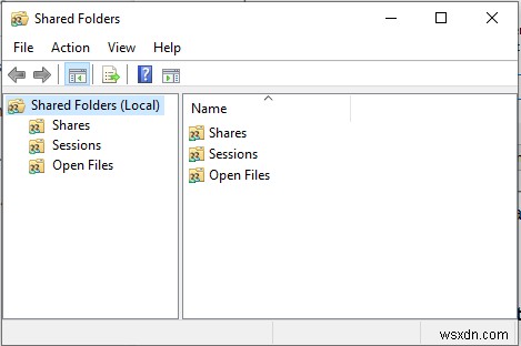 Windows 10 で共有ファイルとフォルダを表示する手順