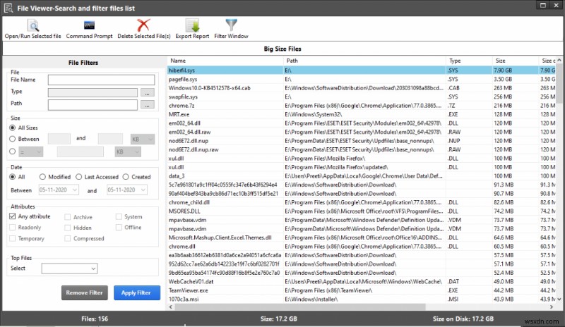 Windows 10 で最大のファイルを見つける方法