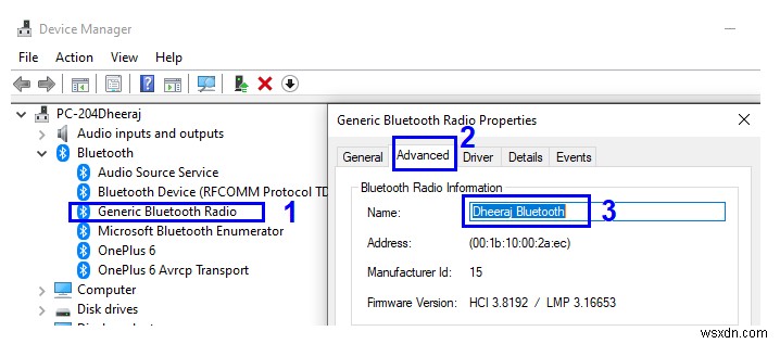 Windows 10 PC で Bluetooth 名を変更する方法