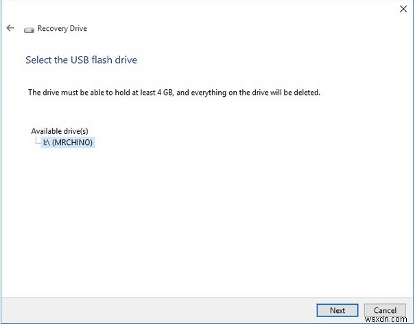 Windows 10 リカバリ ディスクの作成方法