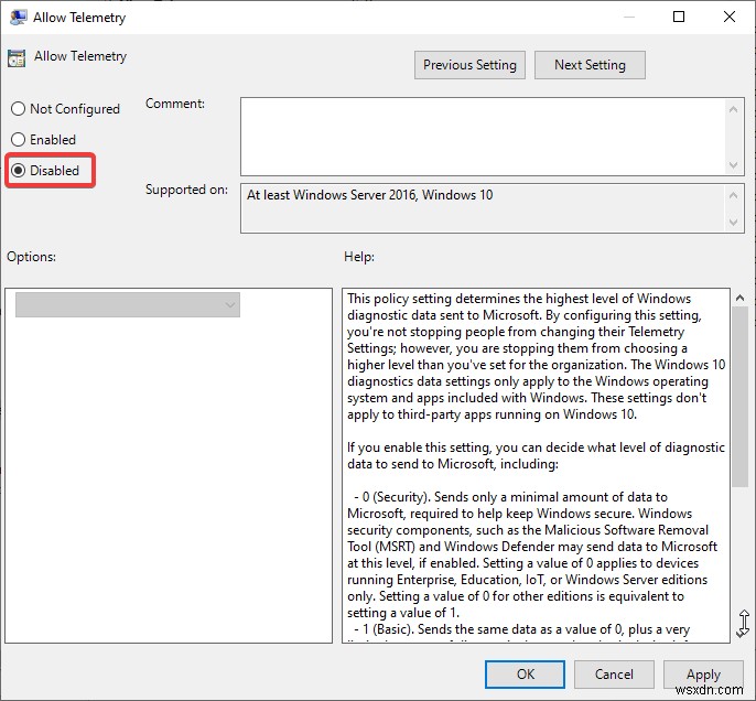 Windows 10 で Microsoft Compatibility Telemetry を無効にする方法
