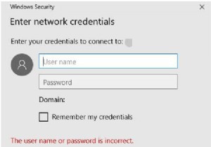 Windows 11/10 でネットワーク資格情報の入力エラーを修正する方法