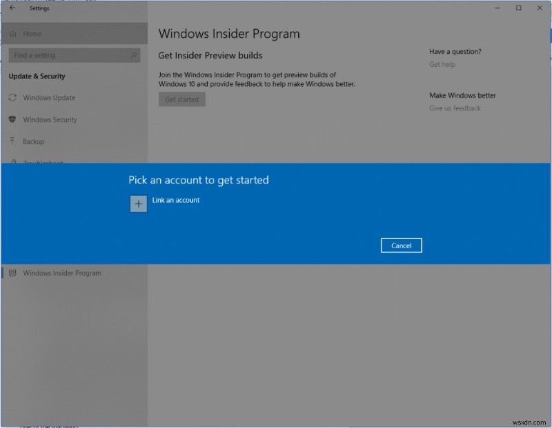Windows 10 で Windows Insider Program を使用する方法