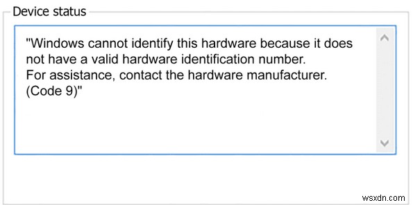 「Windows はこのハードウェアを識別できません」コード 9 エラーを修正する 4 つの方法