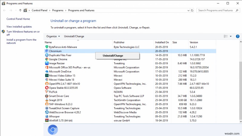 Chromium マルウェアを駆除する方法