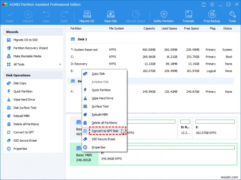 Windows 10、8、7 でデータを失うことなく MBR を GPT に変換する方法