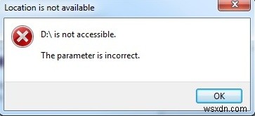 エラー 0x80070057 の修正方法:Windows 10 でパラメーターが正しくありません