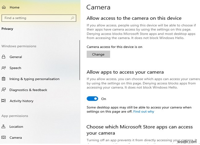 Windows 10 で「カメラが接続されていません」エラー コード 0xa00f4244 を修正する方法