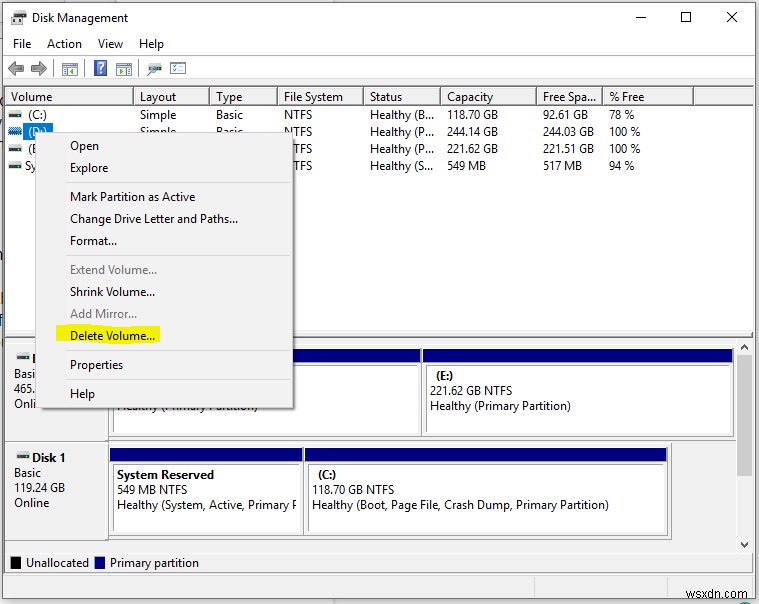 Windows 10 のディスク管理とパーティション処理について